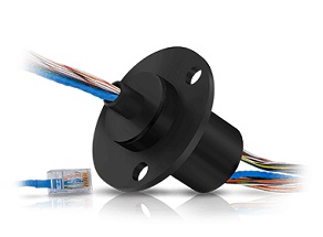 slipring-capsule, miniature slip ring, slip ring for signals and field bus (EtherCAT)