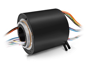 housed electric slip ring with hollow shaft / through bore