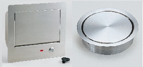 Sugatsune (Lamp) stainless steel flaps/lids (multi-purpose flaps / lids, optionally with damper or handle), covers